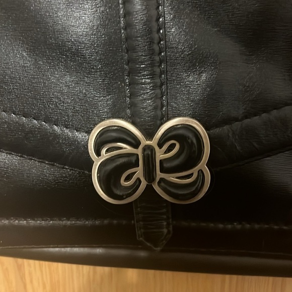 Radley London, black shoulder length strap purse. - Picture 2 of 8